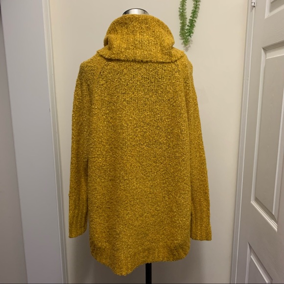 Faded Glory Knit Cozy Boulce Cowl Neck Breathable Chic Septre Gold Sweater Top - Picture 11 of 11